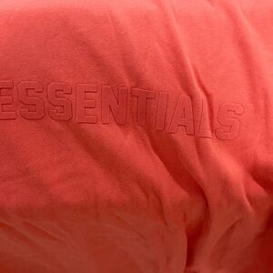 Essentials Coral fear of God short sleeve shirt